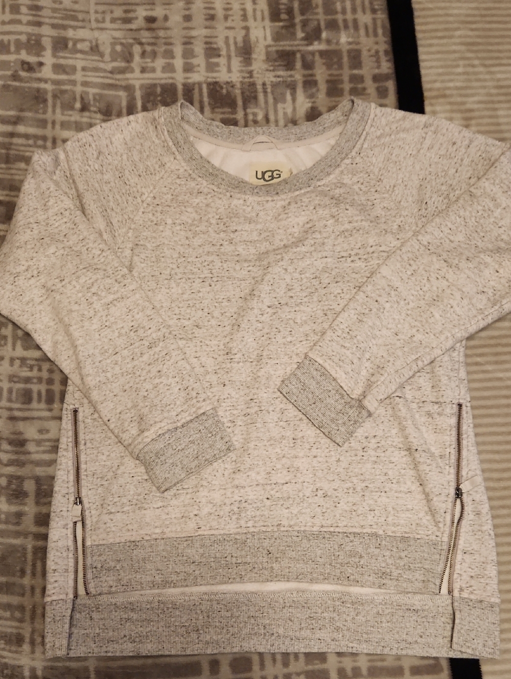 UGG Women's Light Heather Gray Crewneck Sweatshirt